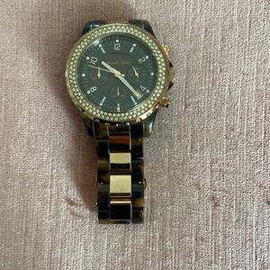 Michael Kors Tortoise and Rose Gold watch